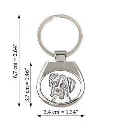 Боксер III - брелок для ключей с собакой, брелок с надписью, персонализированный брелок от марки Art-Dog цена и информация | Стаканы, фужеры, кувшины | pigu.lt