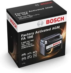 Bosch starterio akumuliatorius 12Ah 200A YTX14-BS 150x87x145mm +- kaina ir informacija | Moto akumuliatoriai | pigu.lt