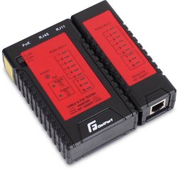 Tinklo testeris LAN GetFort POE RJ-45 RJ-11 kaina ir informacija | Mechaniniai įrankiai | pigu.lt