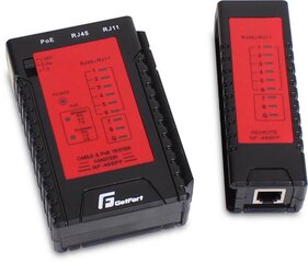 Tinklo testeris LAN GetFort POE RJ-45 RJ-11 kaina ir informacija | Mechaniniai įrankiai | pigu.lt