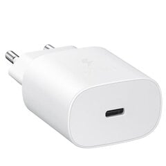 20 W greito įkrovimo adapteris, skirtas Samsung USB-C sieniniam įkrovikliui, baltas 25 W įkroviklis kaina ir informacija | Krovikliai telefonams | pigu.lt