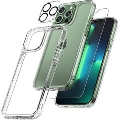 Atsparus smūgiams dangtelis 3in1, skirtas iPhone 15 Skaidrus цена и информация | Чехлы для телефонов | pigu.lt