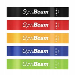 GymBeam Pasipriešinimo Gumos Resistance 5 vnt. цена и информация | Ленты сопротивления, кольца | pigu.lt