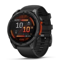 Garmin fēnix® 8 – 47mm AMOLED Slate grey with Black silicone band kaina ir informacija | Išmanieji laikrodžiai (smartwatch) | pigu.lt