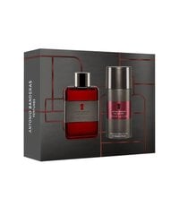 Rinkinys Antonio Banderas The Secret Temptation vyrams: tualetinis vanduo EDT, 100 ml + dezodorantas, 150 ml kaina ir informacija | Kvepalai vyrams | pigu.lt