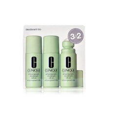 Rutulinio dezodoranto rinkinys Clinique Deodorant Trio Antiperspirant, 3 x 75 ml kaina ir informacija | Dezodorantai | pigu.lt