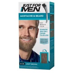 Just For Men Moustache And Beard Light Brown M-25 barzdos ir ūsų dažai, 28., 4 g цена и информация | Косметика и средства для бритья | pigu.lt