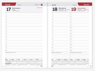 Darbo knyga A5 DAY Floral цена и информация | Календари, ежедневники | pigu.lt