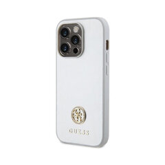 Oriģinālais GUESS Strass Metal Logo iPhone 15 Pro, sidabrinis kaina ir informacija | Telefono dėklai | pigu.lt