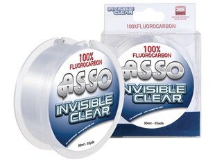 Fluorokarboninis žvejybos valas ASSO Invisible Clear 50m 0.40mm/10.8kg baltas kaina ir informacija | Sodo įrankiai | pigu.lt