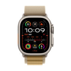 Apple Watch Ultra 2 GPS + Cellular 49mm Natural Titanium Case with Tan Alpine Loop - Medium MX4F3EL/A kaina ir informacija | Išmanieji laikrodžiai (smartwatch) | pigu.lt