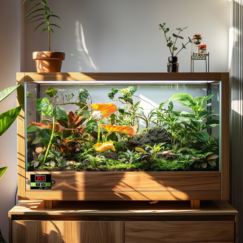 Šildymo kilimėlis su termostatu, Terrario Amantea 2.0, LED ekranas, 10W, 30x20 cm kaina ir informacija | Prekės egzotiniams gyvūnams  | pigu.lt