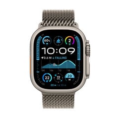 Apple Watch Ultra 2 GPS + Cellular 49mm Natural Titanium Case with Natural Titanium Milanese Loop - M MX5R3EL/A kaina ir informacija | Išmanieji laikrodžiai (smartwatch) | pigu.lt