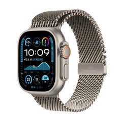 Apple Watch Ultra 2 GPS + Cellular 49mm Natural Titanium Case with Natural Titanium Milanese Loop - M MX5R3EL/A kaina ir informacija | Išmanieji laikrodžiai (smartwatch) | pigu.lt