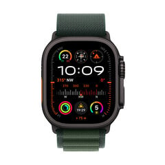 Apple Watch Ultra 2 GPS + Cellular 49mm Black Titanium Case with Dark Green Alpine Loop - Large MX4T3EL/A kaina ir informacija | Išmanieji laikrodžiai (smartwatch) | pigu.lt