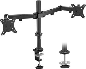 Dviejų monitorių laikiklis BONTEC MDM002L, 13-27'', VESA 75/100 mm kaina ir informacija | Monitorių laikikliai | pigu.lt