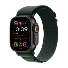 Apple Watch Ultra 2 GPS + Cellular 49mm Black Titanium Case with Dark Green Alpine Loop - Medium MX4R3EL/A kaina ir informacija | Išmanieji laikrodžiai (smartwatch) | pigu.lt