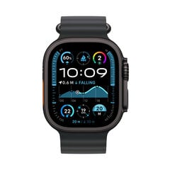 Apple Watch Ultra 2 GPS + Cellular 49mm Black Titanium Case with Black Ocean Band MX4P3EL/A kaina ir informacija | Išmanieji laikrodžiai (smartwatch) | pigu.lt