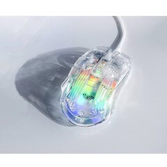 Aula S80 Multi-Color backlight Wired Gaming Optical mouse with TRANSPARENT body kaina ir informacija | Pelės | pigu.lt