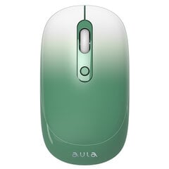 Aula AM207 2.4G wireless mouse with 4 keys (800-1900dpi) Green kaina ir informacija | Pelės | pigu.lt