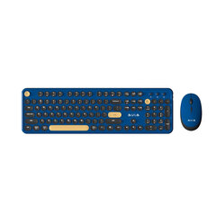 Aula AC306 2in1 2.4G Wireless combo Keyaboard (EN+RU) with Mouse Blue kaina ir informacija | Klaviatūros | pigu.lt