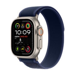 Apple Watch Ultra 2 GPS + Cellular 49mm Natural Titanium Case with Blue Trail Loop - M/L MX4L3EL/A цена и информация | Смарт-часы (smartwatch) | pigu.lt