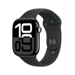 Apple Watch Series 10 GPS 46mm Jet Black Aluminium Case with Black Sport Band - S/M MWWP3ET/A kaina ir informacija | Išmanieji laikrodžiai (smartwatch) | pigu.lt