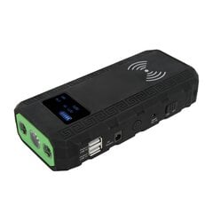 Car Jump Starter 12000mAh akumuliatoriaus įkroviklis 400A Peak LED skaitmeninis ekranas žibintuvėlis Dvi USB prievadai 12V automobiliams 100-240VUS kištukas kaina ir informacija | Starteriai | pigu.lt