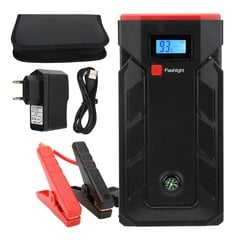 12000mAh Jump Starter 1000A Peak 2 USB prievadai su LED šviesos kompasu 12V automobiliams motociklams 100-240VEU kištukas kaina ir informacija | Starteriai | pigu.lt