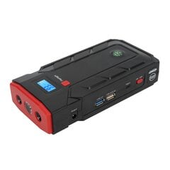 12000mAh Jump Starter 1000A Peak 2 USB prievadai su LED šviesos kompasu 12V automobiliams motociklams 100-240VEU kištukas kaina ir informacija | Starteriai | pigu.lt