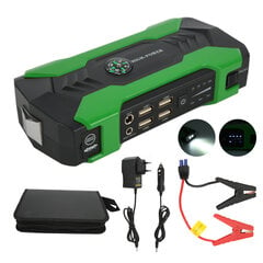 28 000 mAh Jump Starter 600A 4 USB jungties nešiojamas maitinimo bloko įkroviklis, skirtas 12 V automobilio motociklo (100–240 V) EU kištukas kaina ir informacija | Starteriai | pigu.lt