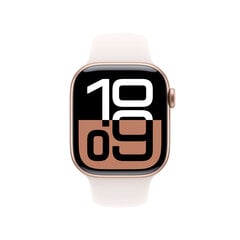 Apple Watch Series 10 GPS 42mm Rose Gold Aluminium Case with Light Blush Sport Band - S/M MWWH3ET/A kaina ir informacija | Išmanieji laikrodžiai (smartwatch) | pigu.lt