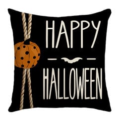 Laimingo Halloween Juodosios katės triukšmo arba apdorojamos pilvo danga, 18 x 18 colių vaizdo siurblys Bat Sofa Cushion danga kaina ir informacija | Dekoratyvinės pagalvėlės ir užvalkalai | pigu.lt