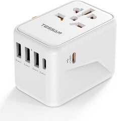 TESSAN Адаптер для путешествий 3xUSB и 2xUSB-C, TS-636DT цена и информация | Кабели и провода | pigu.lt