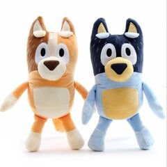 2vnt Bluey Anime Figūrėlės Šeimyninis Bingo Pliušinis Šuo Tėtis Banditas ir Mama Čili įdaryta lėlė, 28cm kaina ir informacija | Minkšti (pliušiniai) žaislai | pigu.lt