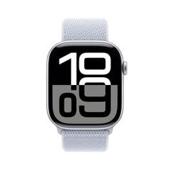 Apple Watch Series 10 GPS 46mm Silver Aluminium Case with Blue Cloud Sport Loop MWWN3ET/A цена и информация | Смарт-часы (smartwatch) | pigu.lt