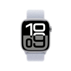 Apple Watch Series 10 GPS 42mm Silver Aluminium Case with Blue Cloud Sport Loop MWWD3ET/A kaina ir informacija | Išmanieji laikrodžiai (smartwatch) | pigu.lt