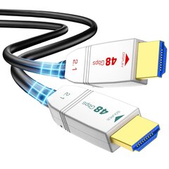 "HDMI FeizLink 8K" kabelis, 20 m, HDMI 2.1, 48 Gb/s, 8K60Hz, 4K120Hz palaikymas kaina ir informacija | Kabeliai ir laidai | pigu.lt