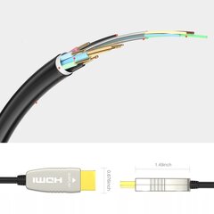 HDMI kabelis RUIPRO 23XW3BPT, 18,2 Gbit/s 4K esant 60 Hz HDMI 2.0, 5 m kaina ir informacija | Kabeliai ir laidai | pigu.lt