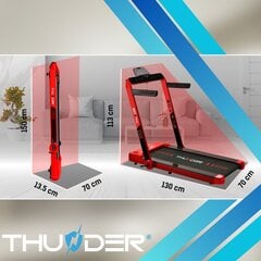 Elektrinis bėgimo takelis Thunder Race-Red kaina ir informacija | Bėgimo takeliai | pigu.lt