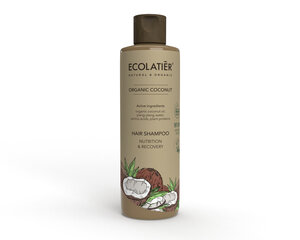 Ecolatier plaukų šampūnas Nutrition & Recovery Organic Coconut, 250 ml kaina ir informacija | Šampūnai | pigu.lt