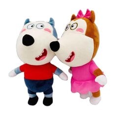 2 шт. 30 см аниме Wolfoo Семья плюшевые игрушки мультфильм Plushie Lucy мягкие мягкие куклы игрушка цена и информация | Мягкие игрушки | pigu.lt