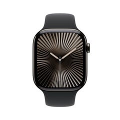 Apple Watch Series 10 GPS + Cellular 46mm Slate Titanium Case with Black Sport Band - S/M MWYD3ET/A kaina ir informacija | Išmanieji laikrodžiai (smartwatch) | pigu.lt