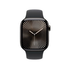 Apple Watch Series 10 GPS + Cellular 42mm Slate Titanium Case with Black Sport Band - S/M MWXG3ET/A kaina ir informacija | Išmanieji laikrodžiai (smartwatch) | pigu.lt