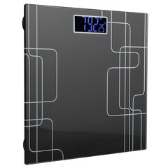 Портативные интеллектуальные электронные весы Digital Body Weight Scale Balance Black 3 кг‑180 кг цена и информация | Весы (кухонные) | pigu.lt