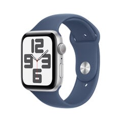 Apple Watch SE GPS 44mm Silver Aluminium Case with Denim Sport Band - M/L MXER3ET/A kaina ir informacija | Išmanieji laikrodžiai (smartwatch) | pigu.lt