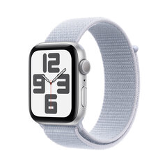 Apple Watch SE GPS 40мм Silver Aluminium Case with Blue Cloud Sport Loop MXEE3ET/A цена и информация | Смарт-часы (smartwatch) | pigu.lt