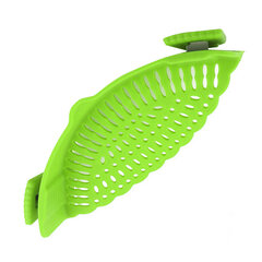 Snap N Strain Pot Strainer Силиконовый зажим для сита для кастрюль Мясо Овощи Фрукты Зеленый кухонный гаджет цена и информация | Формы, посуда для выпечки | pigu.lt