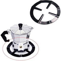 Подставка для кофейника Moka Pot, стальной держатель для кофейника, опорное кольцо для газовой плиты, решетка для газовой плиты, кухонные принадлежности цена и информация | Кухонная утварь | pigu.lt