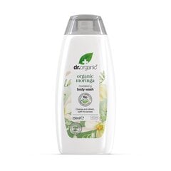 Dušo želė Dr. Organic Moringa 250 ml kaina ir informacija | Dušo želė, aliejai | pigu.lt